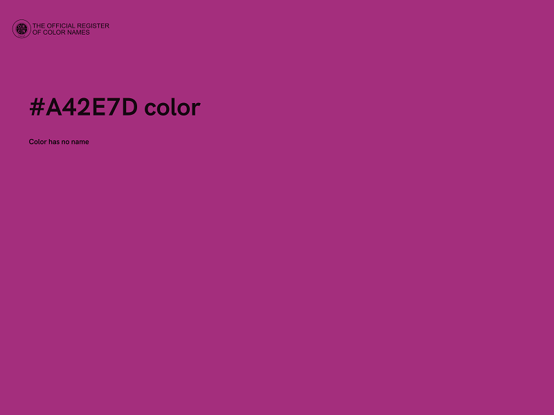 #A42E7D color image