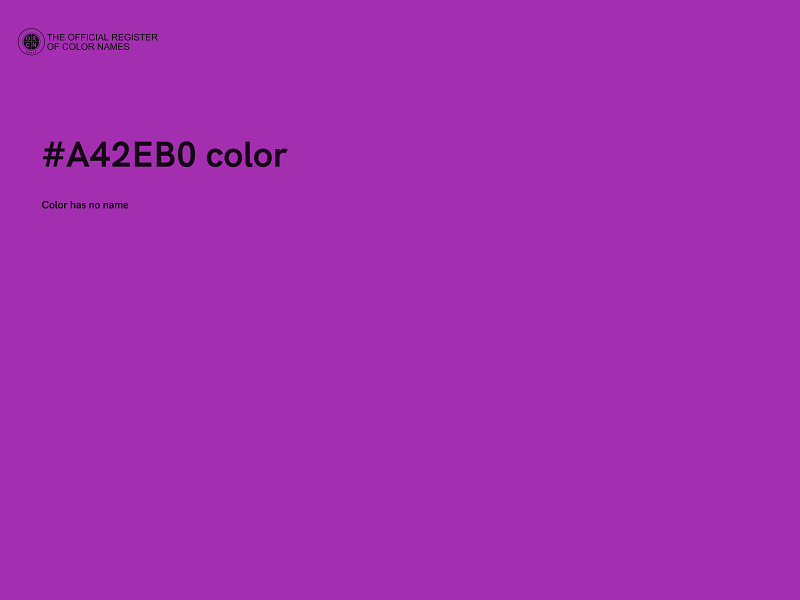 #A42EB0 color image