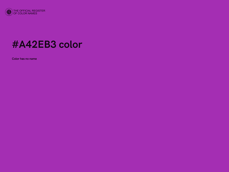 #A42EB3 color image