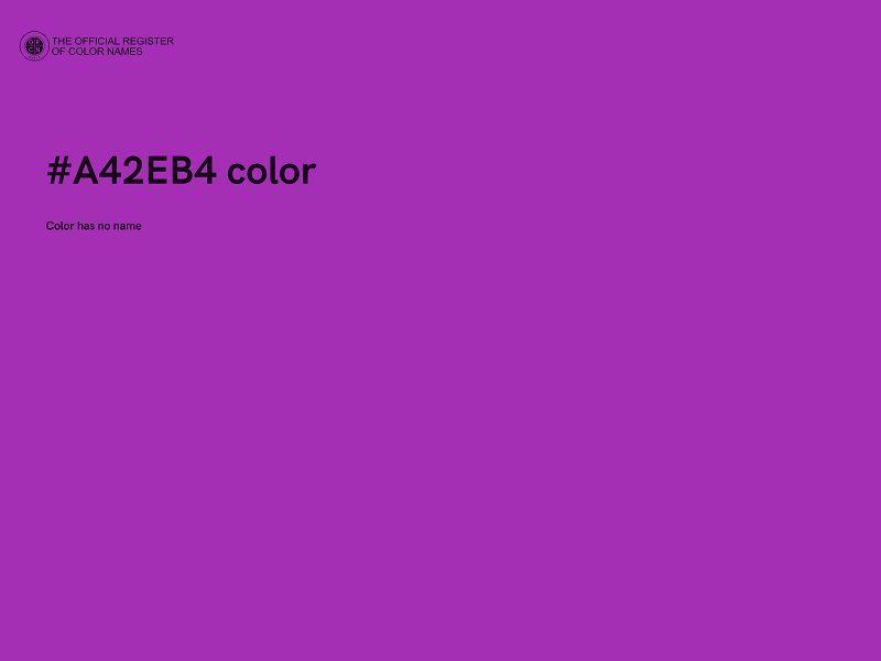 #A42EB4 color image