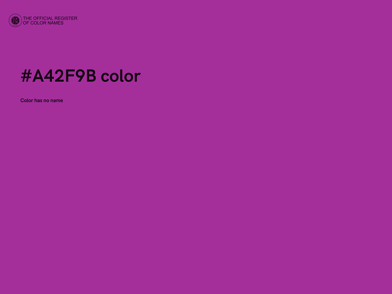 #A42F9B color image