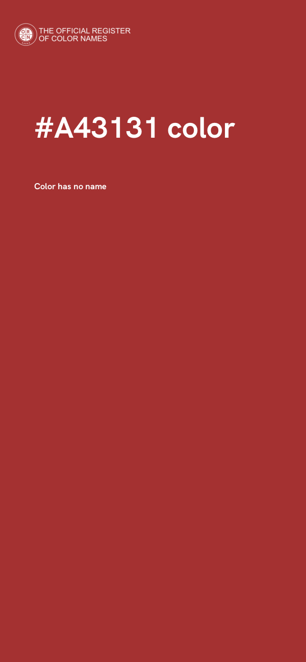 #A43131 color image