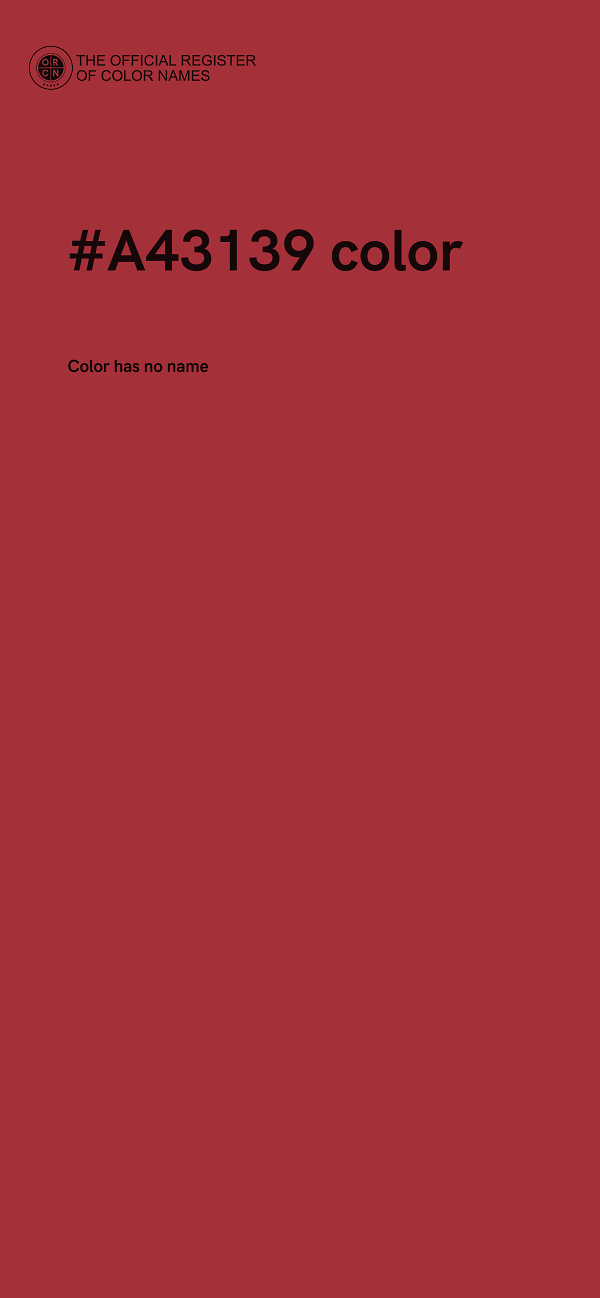 #A43139 color image