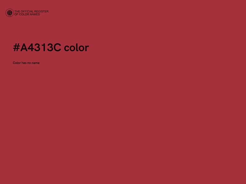 #A4313C color image