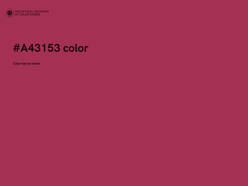 #A43153 color image
