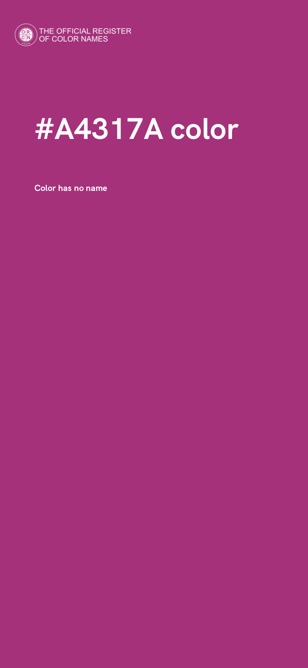 #A4317A color image
