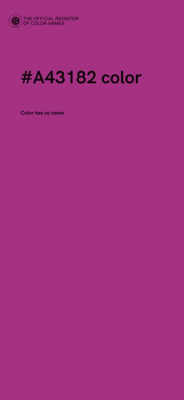 #A43182 color image