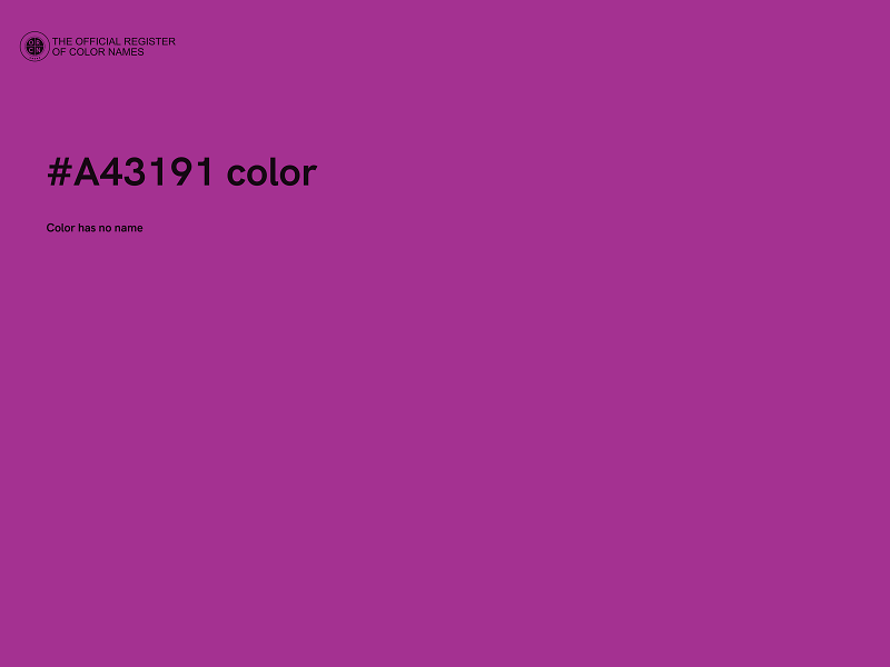 #A43191 color image