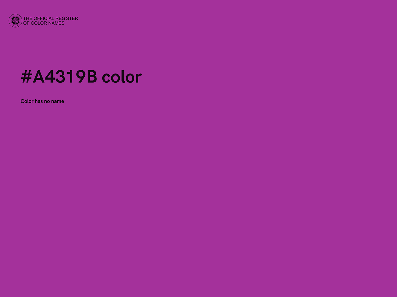 #A4319B color image