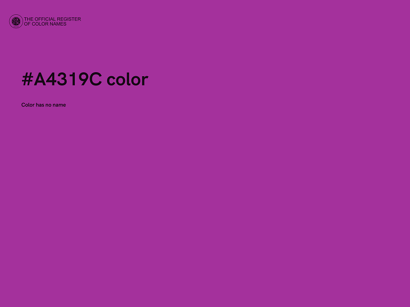 #A4319C color image