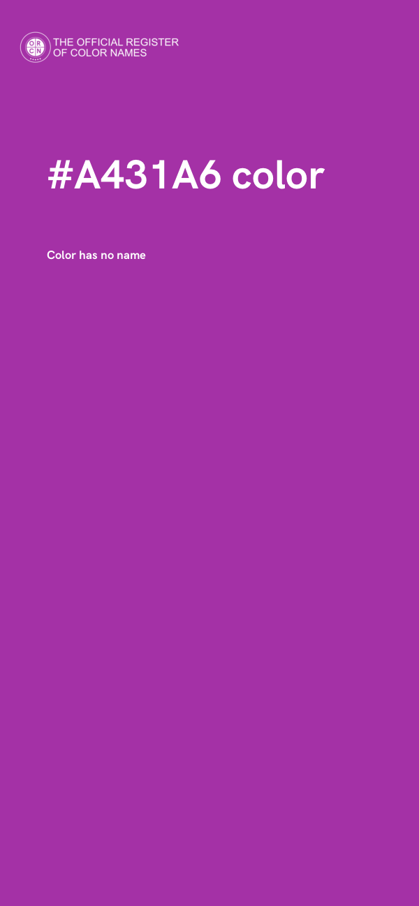 #A431A6 color image