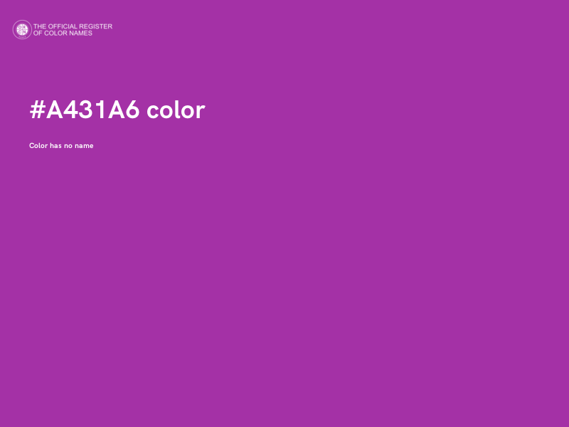 #A431A6 color image