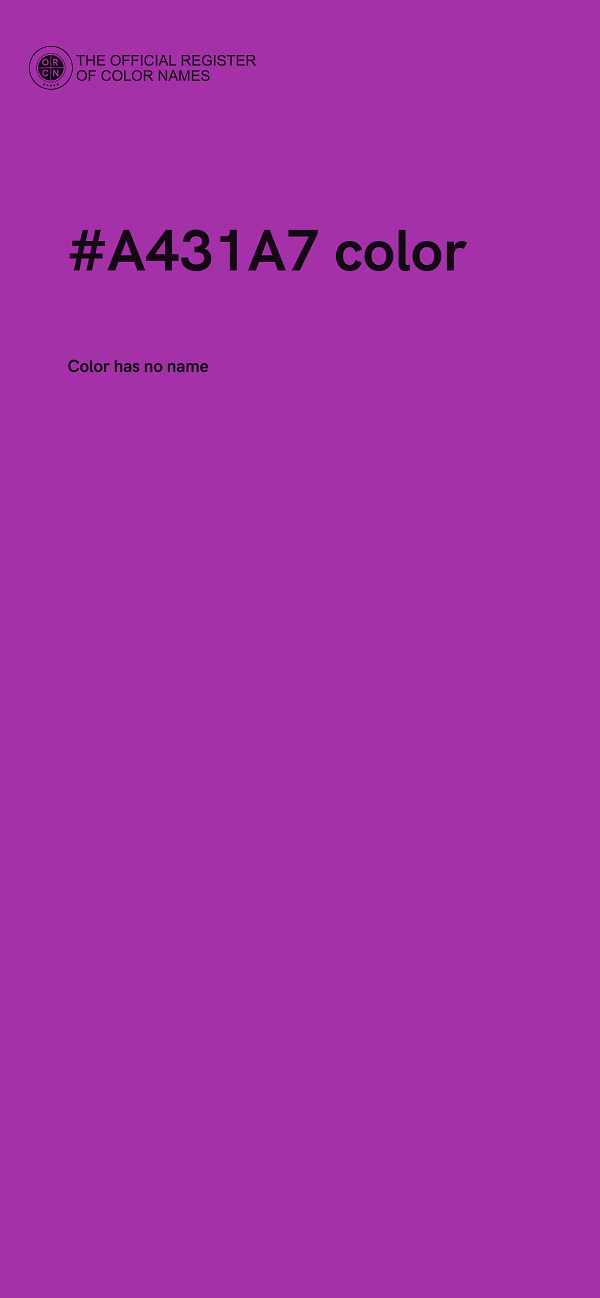#A431A7 color image
