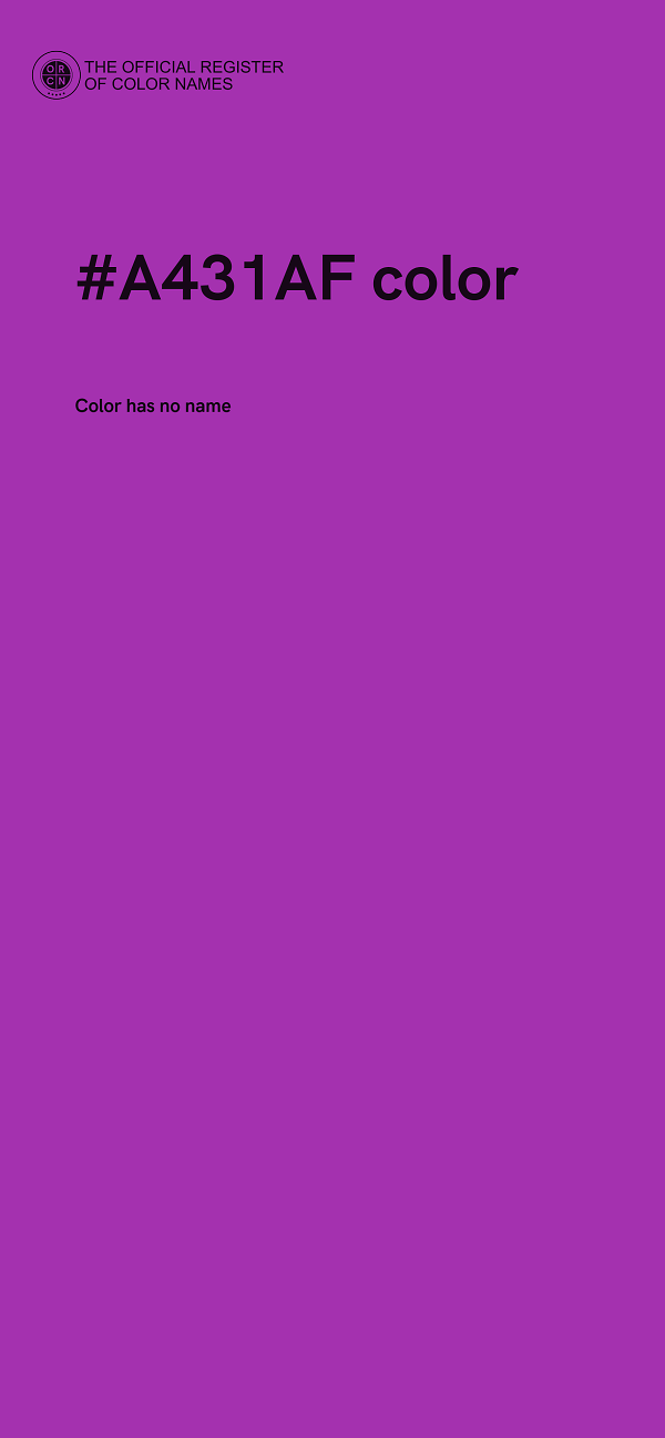 #A431AF color image