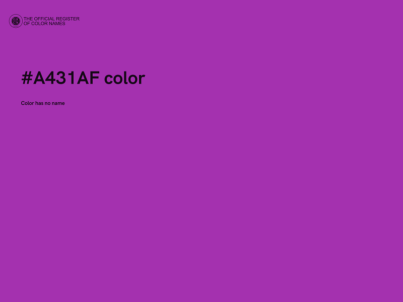 #A431AF color image