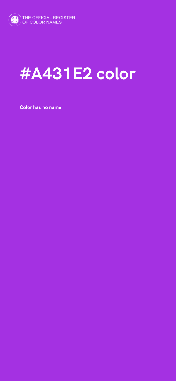 #A431E2 color image