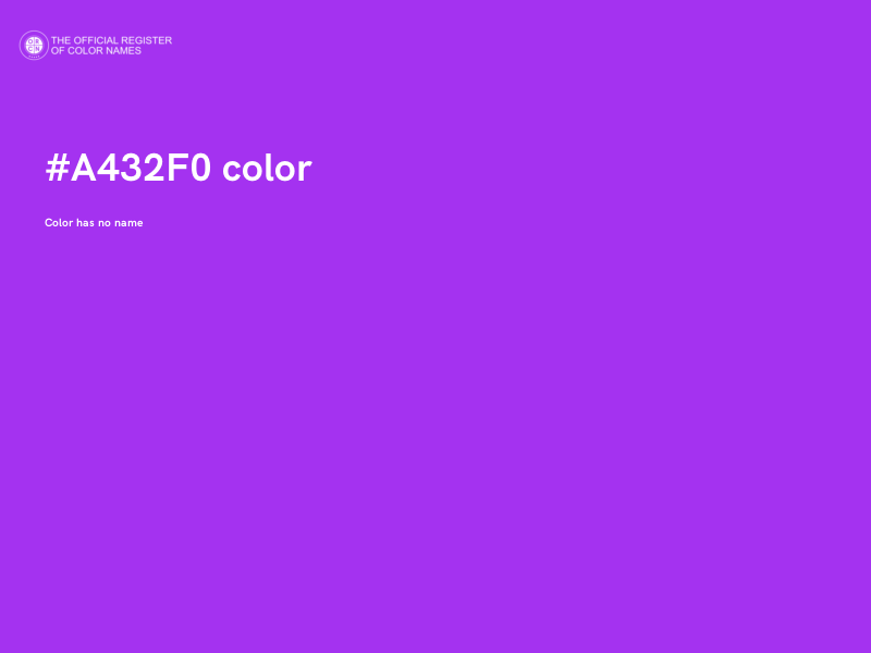 #A432F0 color image