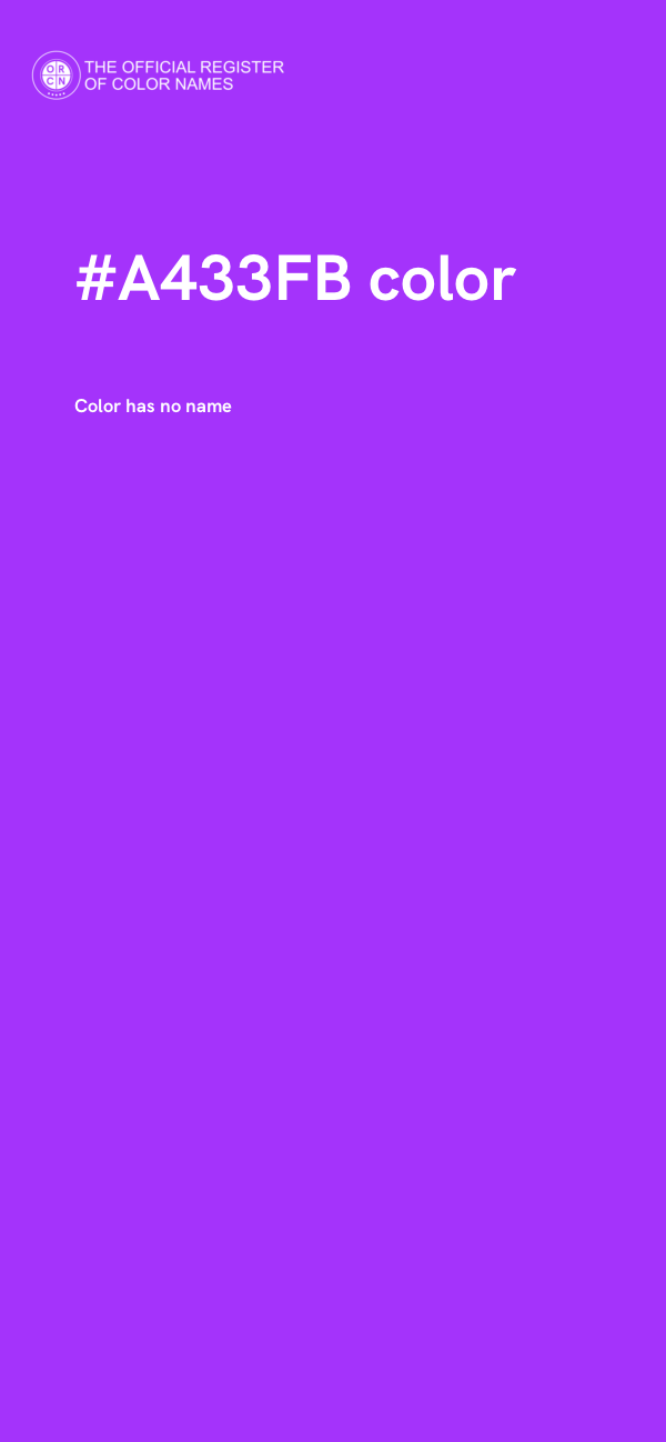 #A433FB color image