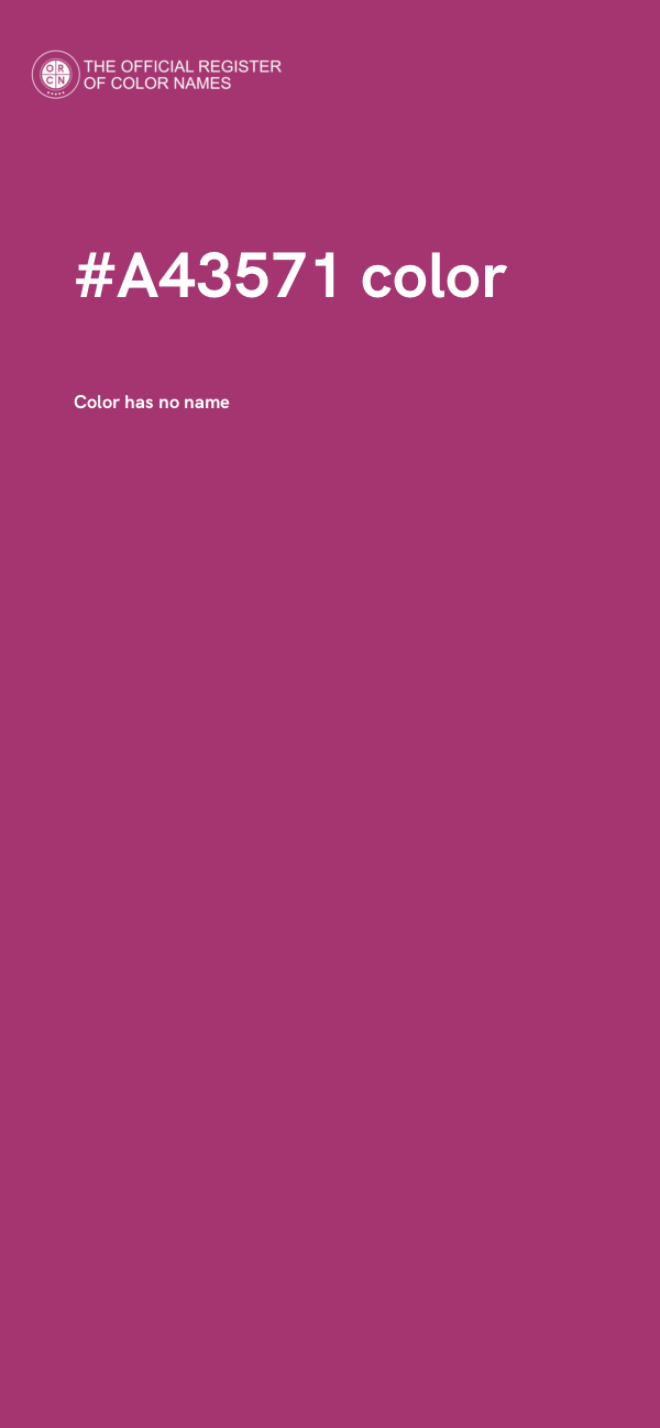 #A43571 color image