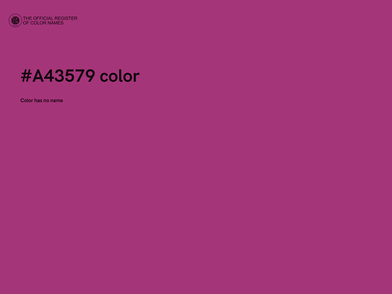 #A43579 color image