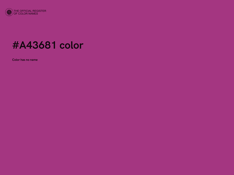 #A43681 color image