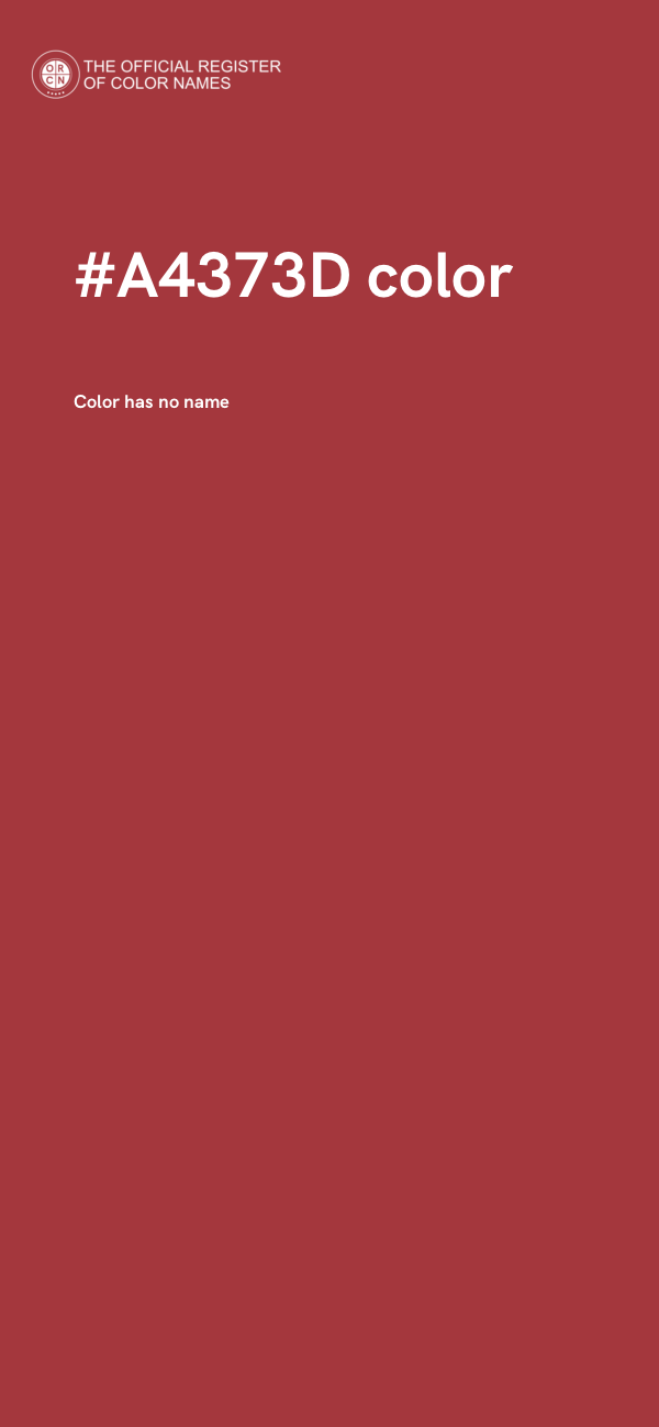 #A4373D color image