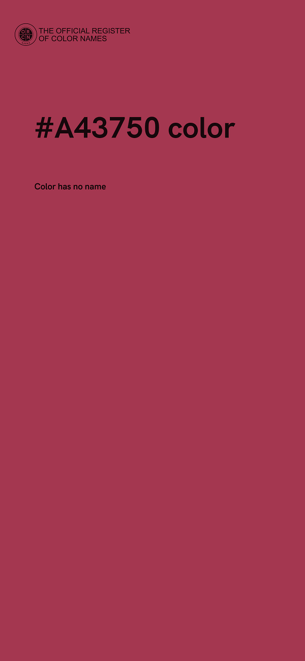 #A43750 color image