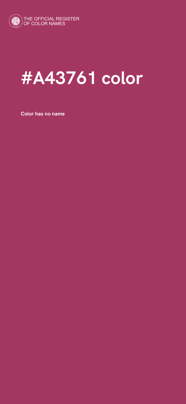 #A43761 color image