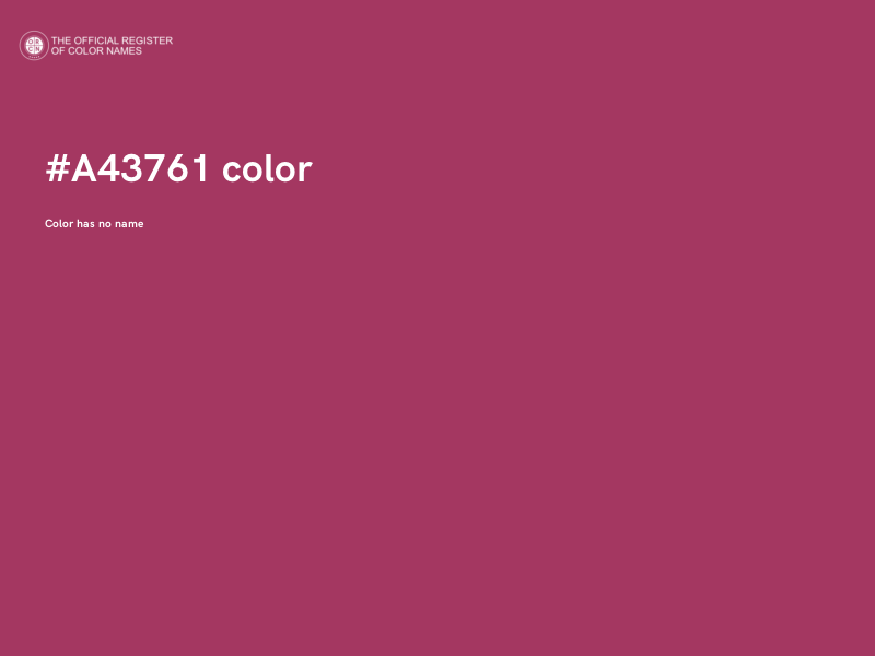 #A43761 color image