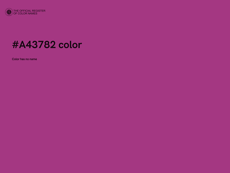 #A43782 color image