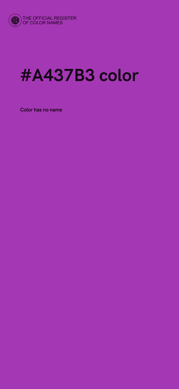 #A437B3 color image