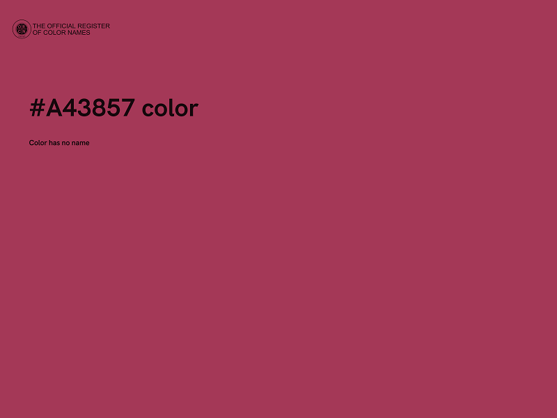 #A43857 color image