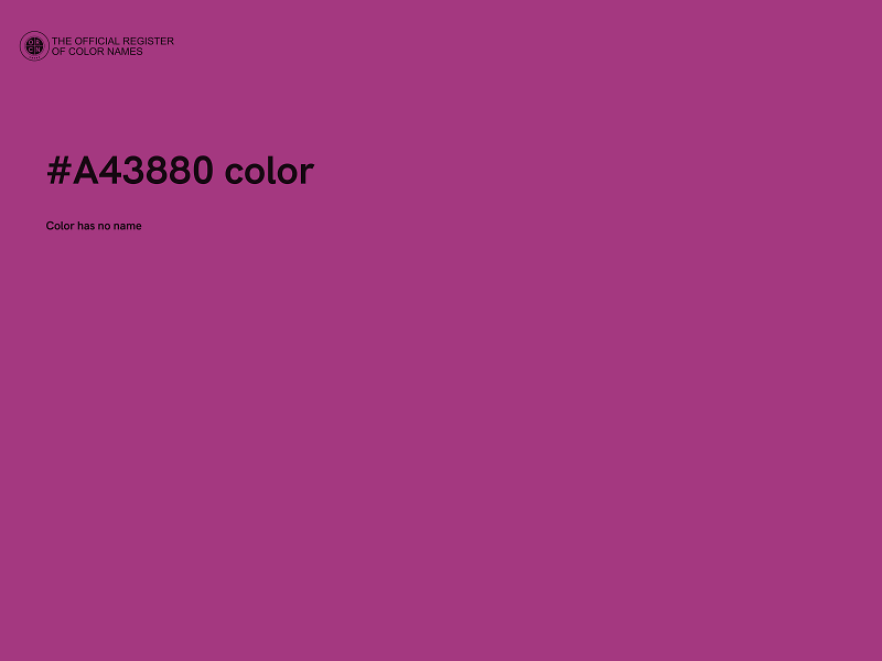 #A43880 color image