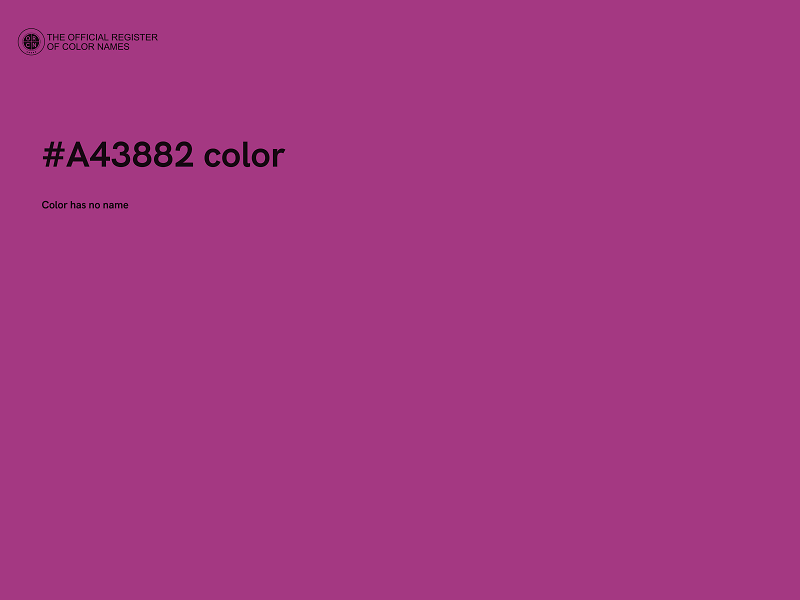 #A43882 color image