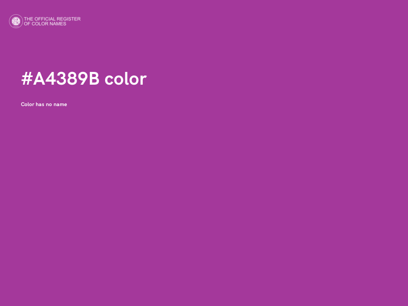 #A4389B color image