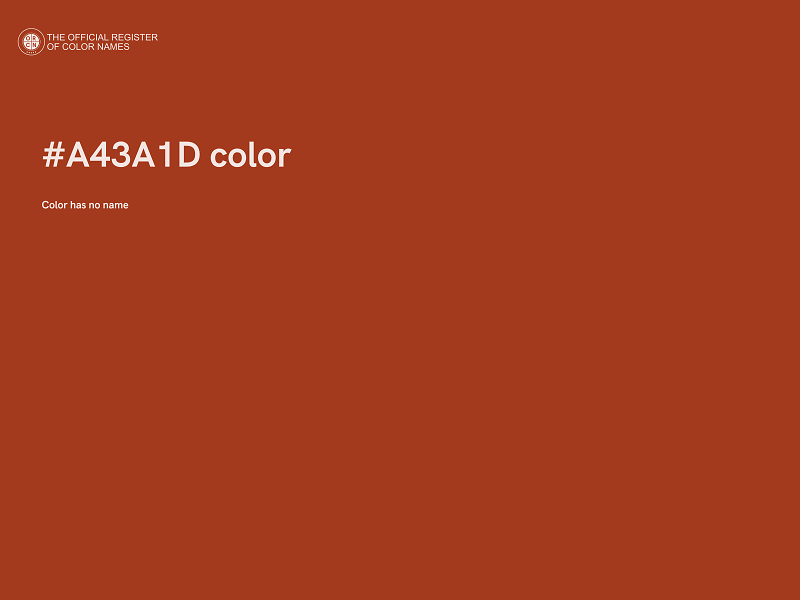 #A43A1D color image