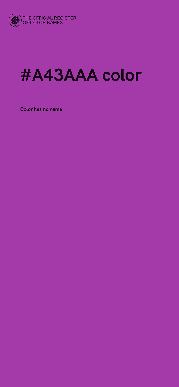 #A43AAA color image