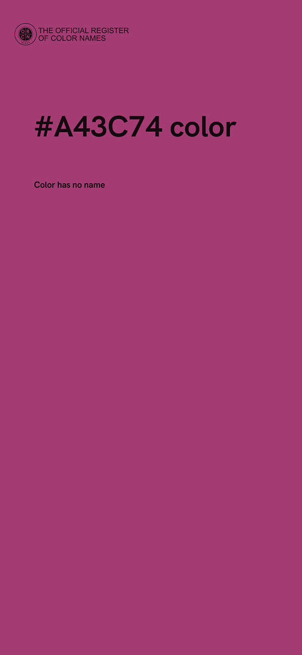 #A43C74 color image