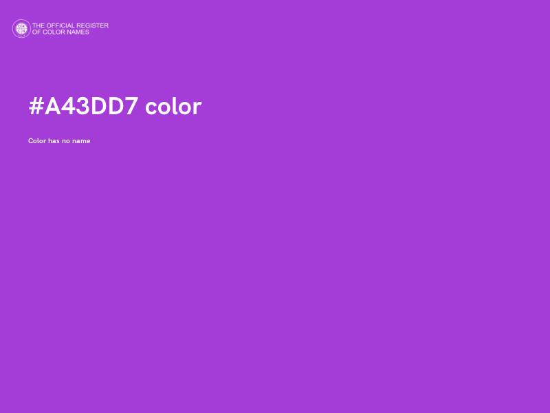 #A43DD7 color image