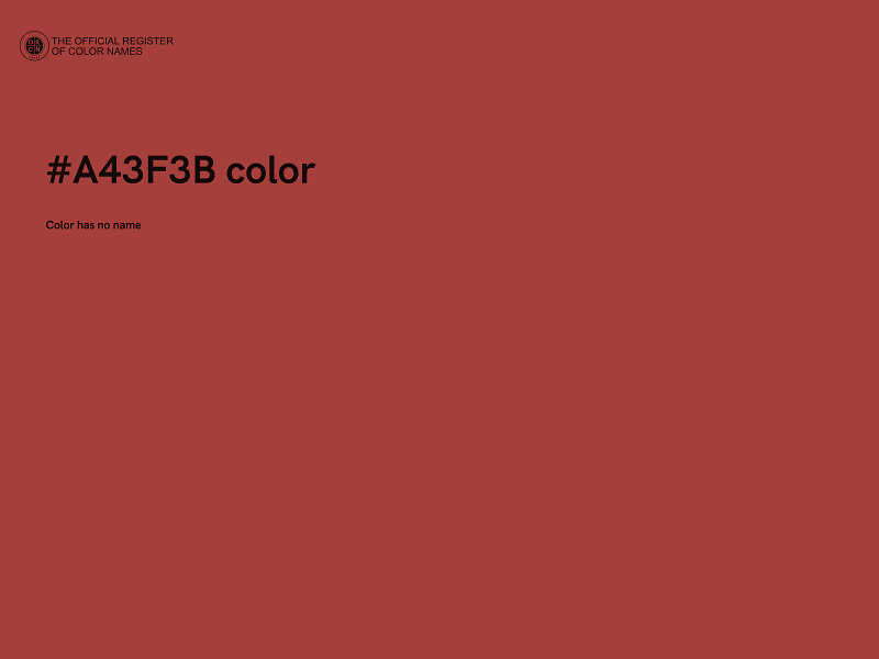 #A43F3B color image