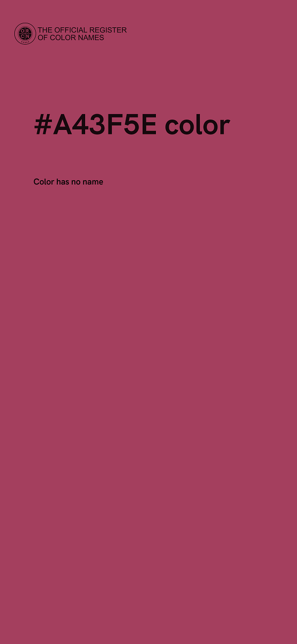 #A43F5E color image