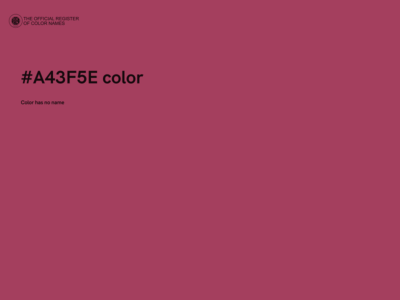 #A43F5E color image