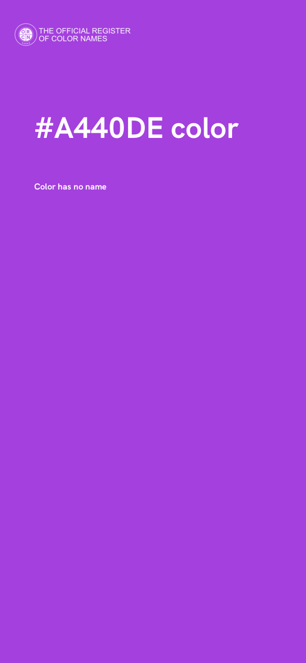 #A440DE color image