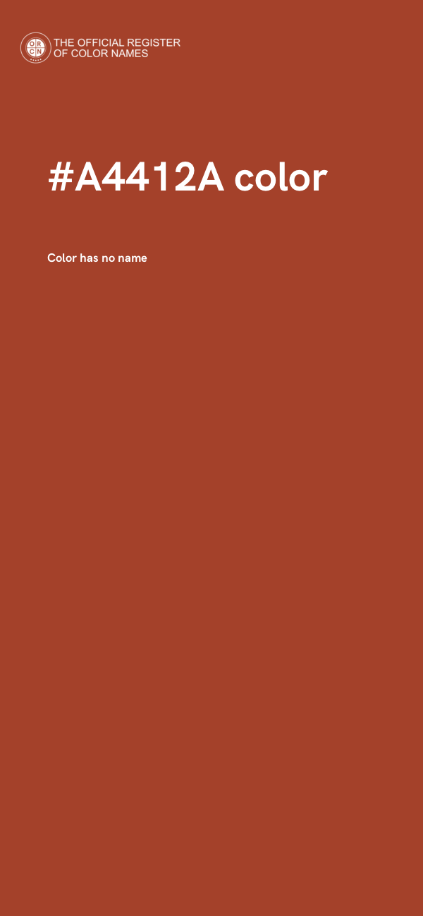 #A4412A color image