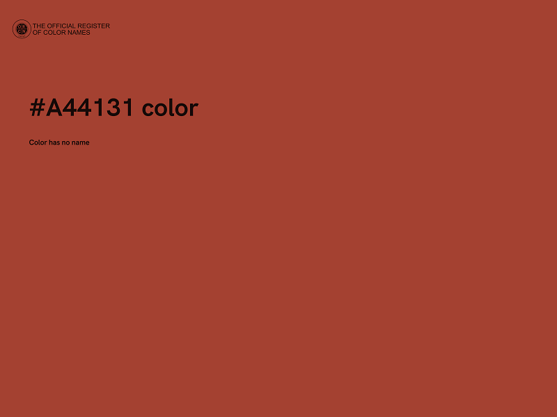 #A44131 color image