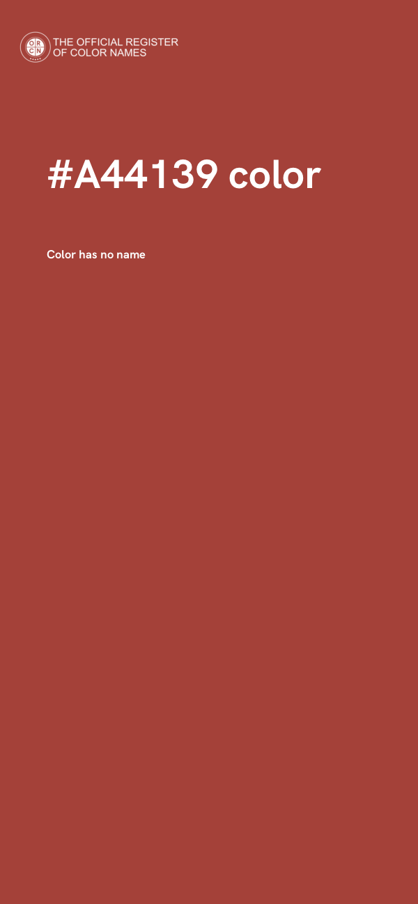 #A44139 color image