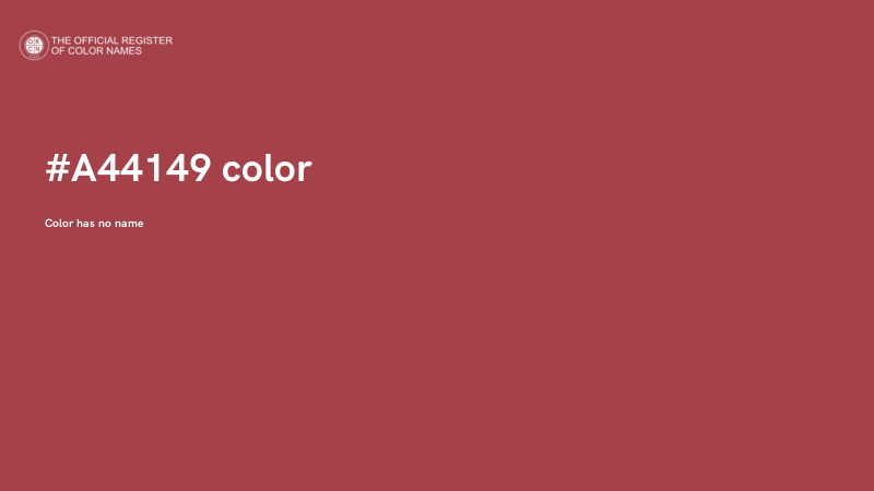 #A44149 color image
