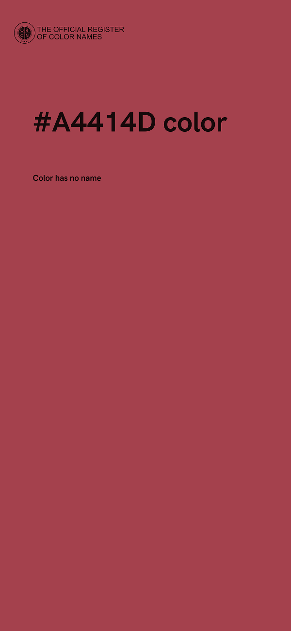 #A4414D color image