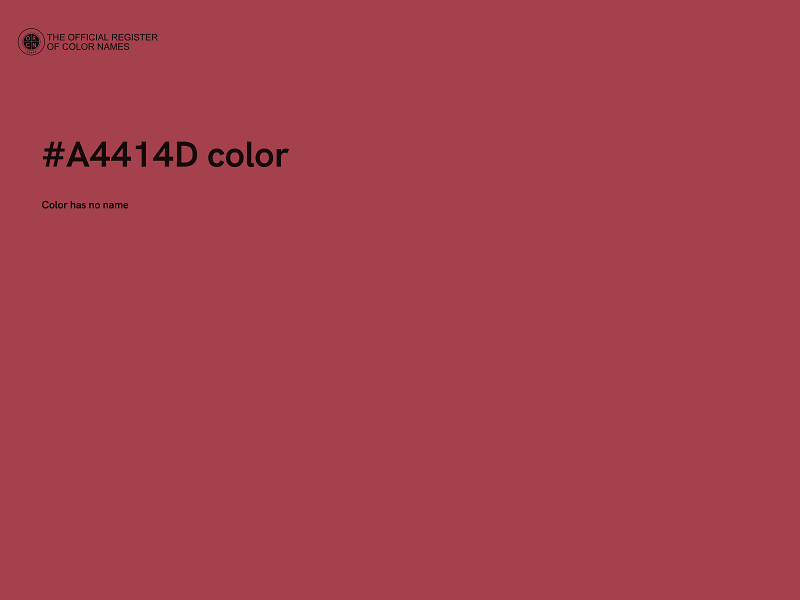 #A4414D color image