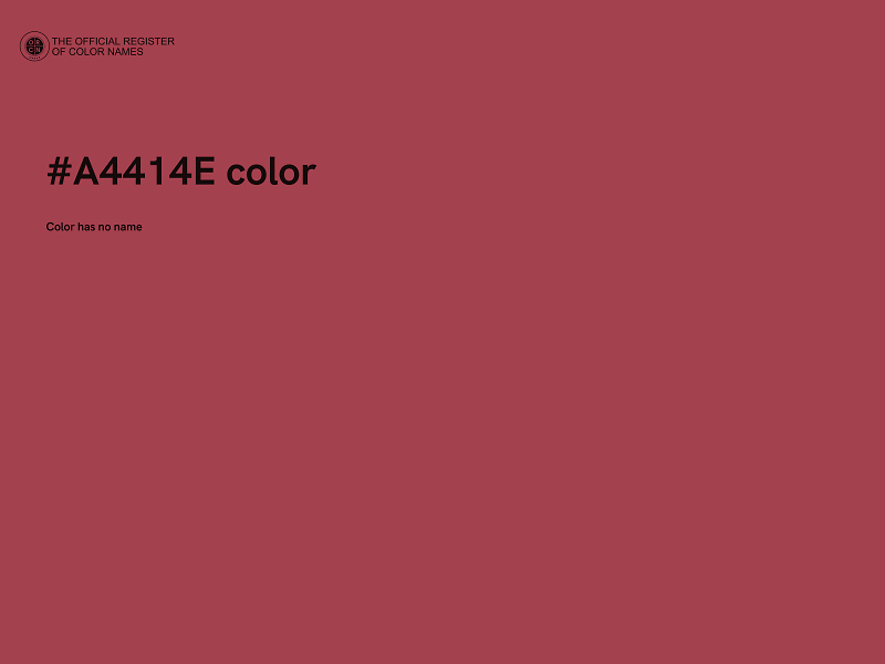 #A4414E color image